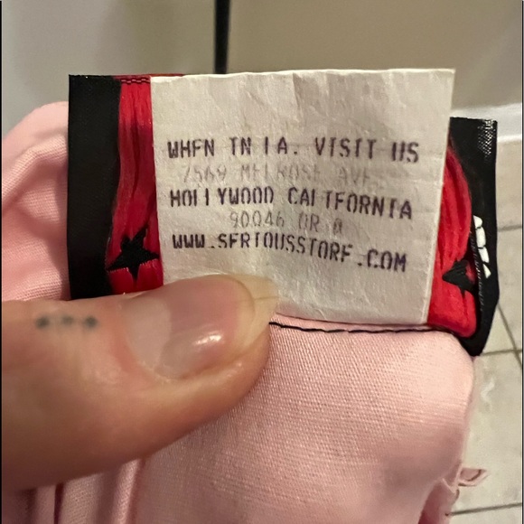 Vintage SERIOUS Brand Pink Reform School Dress sz L - Picture 10 of 12